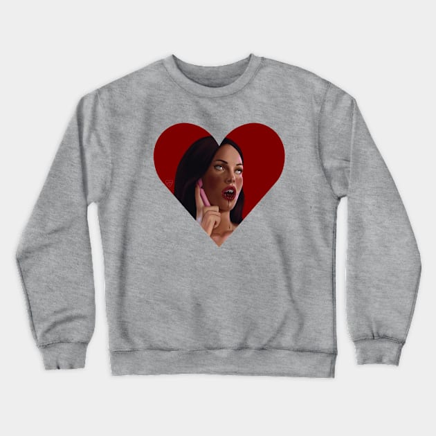 Jennifer’s Body Corazón Crewneck Sweatshirt by thelamehuman